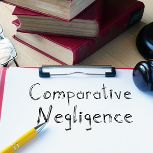 Comparative Negligence written on paper